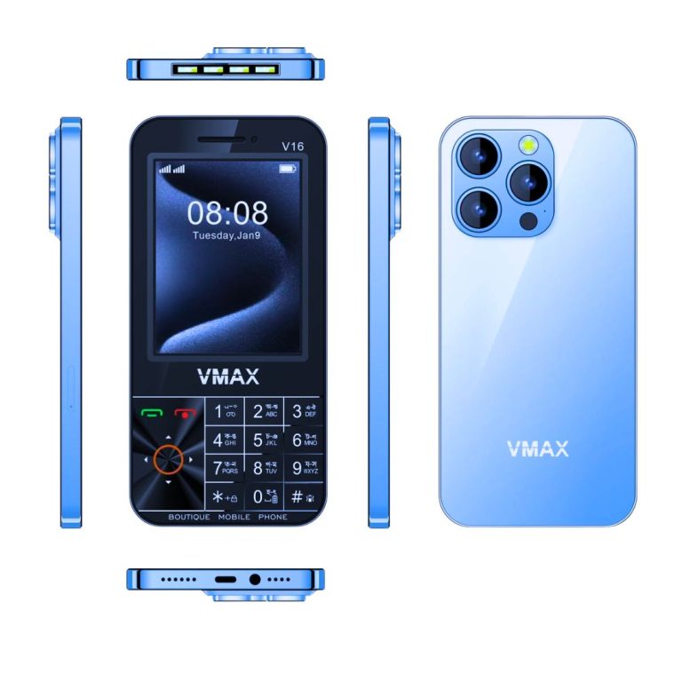 Vmax V16 pro, look like iphone 16 Pro, Feature Mobile Phone 3.5 iches display, Type C cherger, 3000 Mah Battery